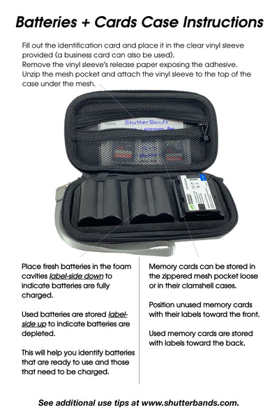 Batteries + Cards Case for FujiFilm NP-W235 batteries (BC-013