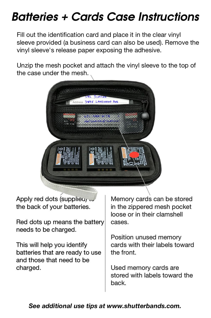 Batteries + Cards Case for Canon NB-10L batteries (BC-006)