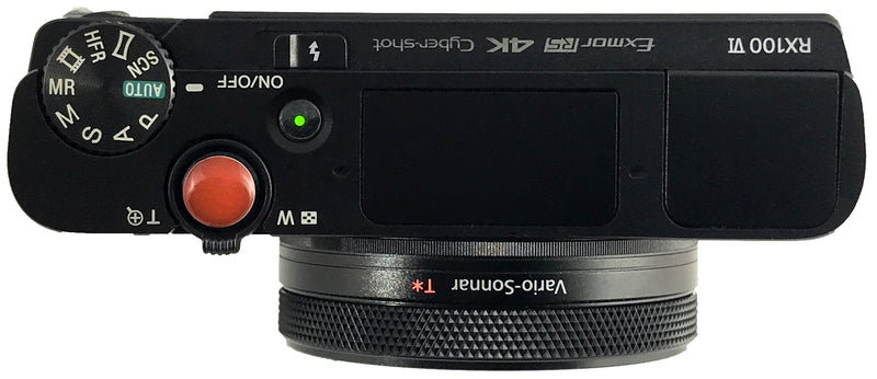 Sony RX100vi with ShutterBands Enhancements - top view